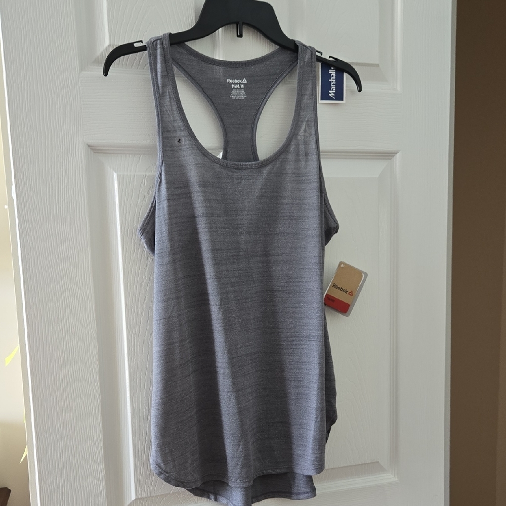 Heather Gray Reebok Racerback Tank